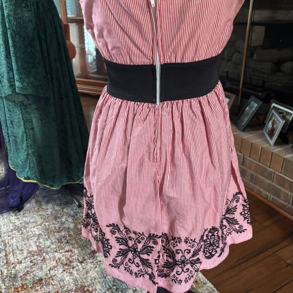 SPEECHLESS JUNIORS SIZE 7 DRESS SLEEVELESS RED WHITE & BLACK- SUNDRESS - Picture 3 of 4